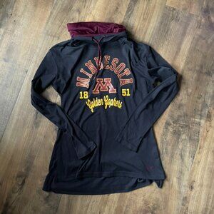 Under Armour Minnesota Golden Gophers Hoodie Long Sleeve Tunic Women’s M
